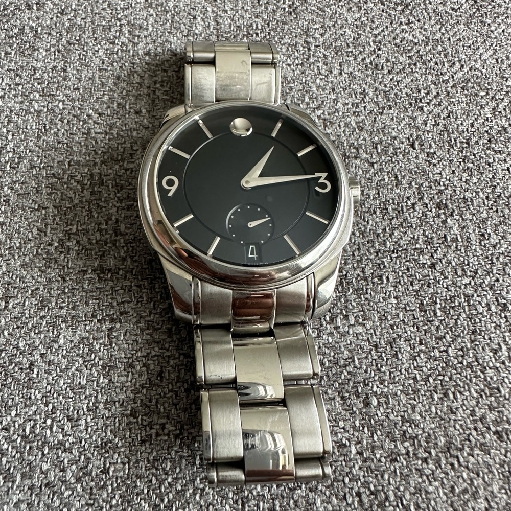 Movado LX Stainless Steel Dial Watch (Mens)